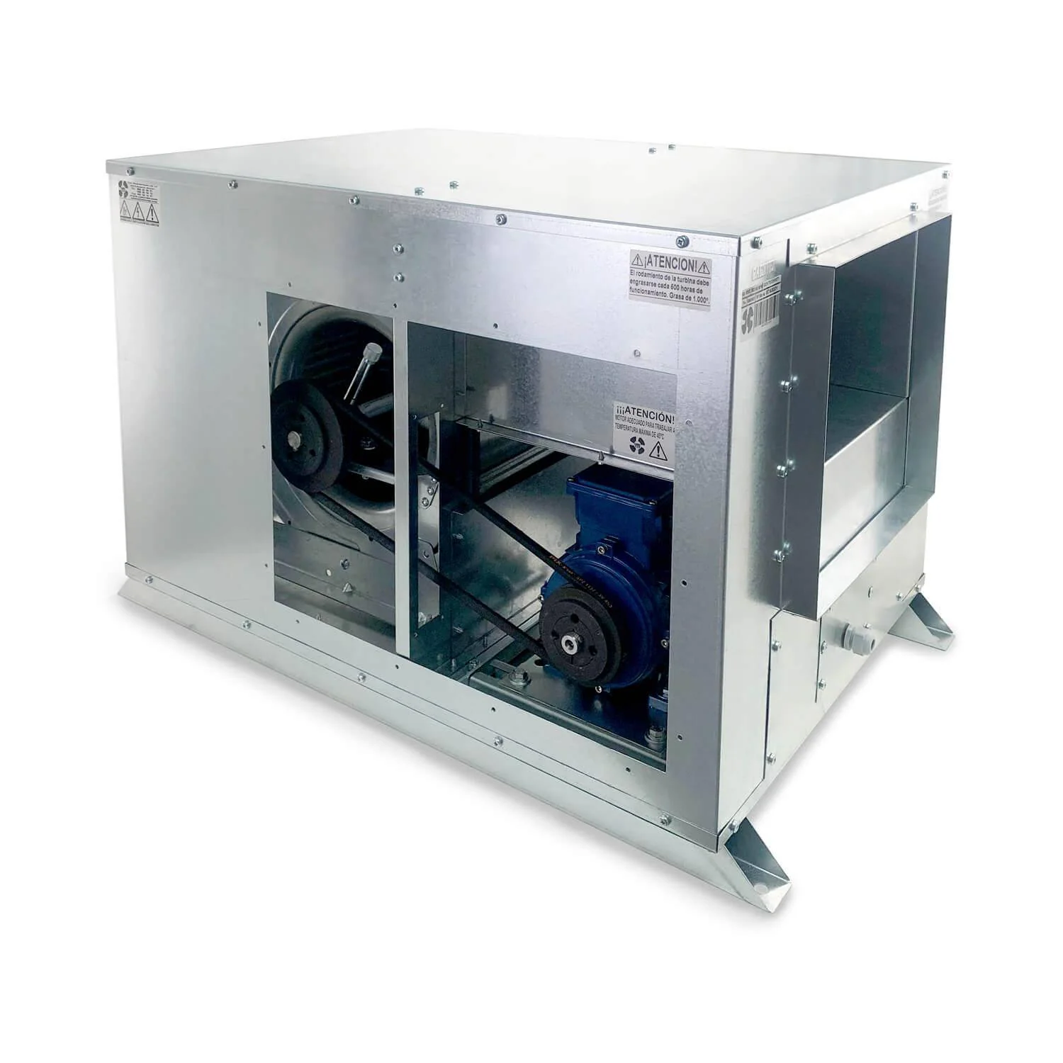 Caja Ventilación ECO con Motor a Transmisión 10/10 2CV Trifásica